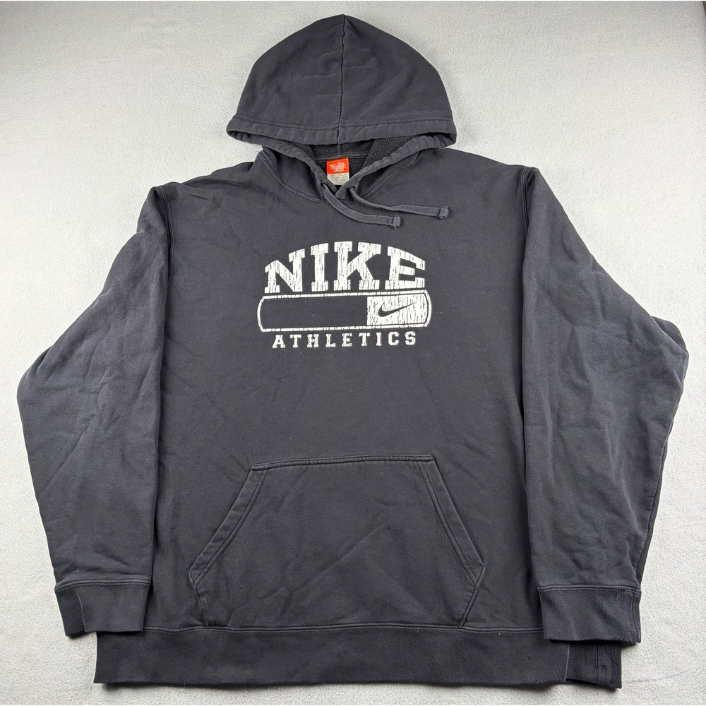 Vintage Y2K Nike The Athletic Dept Hoodie Men's XXL Black Athletics Graphic